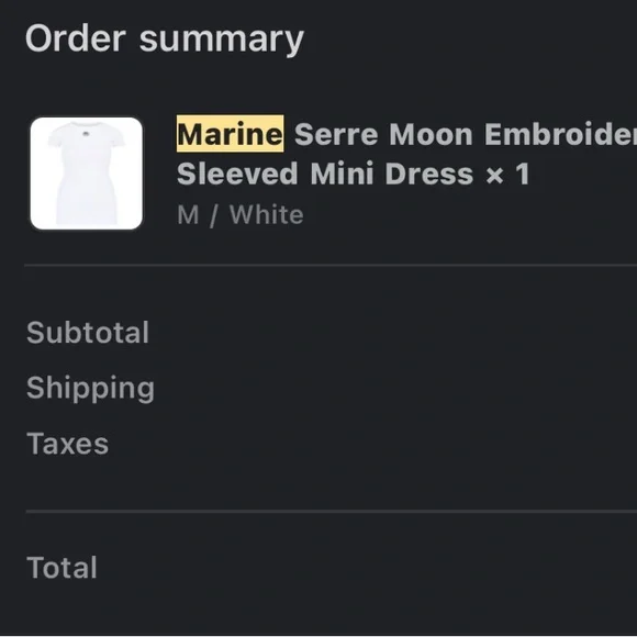 Marine Serre White Tee with Black Logo